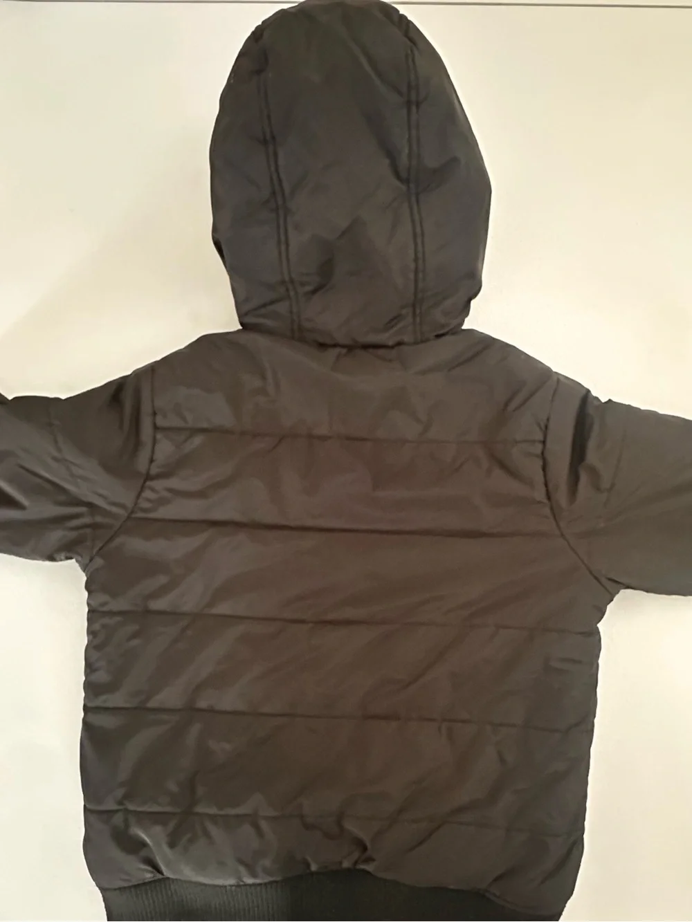 Tommy Hilfiger Kids Black Hooded Puffer Jacket